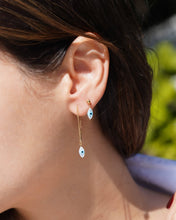 Load image into Gallery viewer, Evil Eye Earrings: Gold