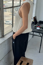 Load image into Gallery viewer, Claire Cotton Sweater Tank: Naturel