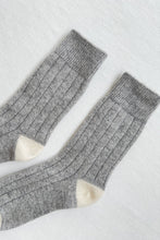 Load image into Gallery viewer, Classic Cashmere Socks: Grey Melange