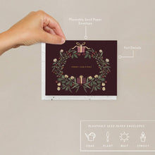 Load image into Gallery viewer, Christmas Wreath - Holiday Card