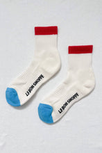 Load image into Gallery viewer, Color Block Girlfriend Socks : Blue Red