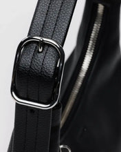Load image into Gallery viewer, Mini Recycled Leather Shoulder Bag - Black
