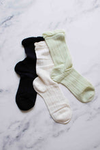 Load image into Gallery viewer, Lace Ruffle Socks: Pastel Green