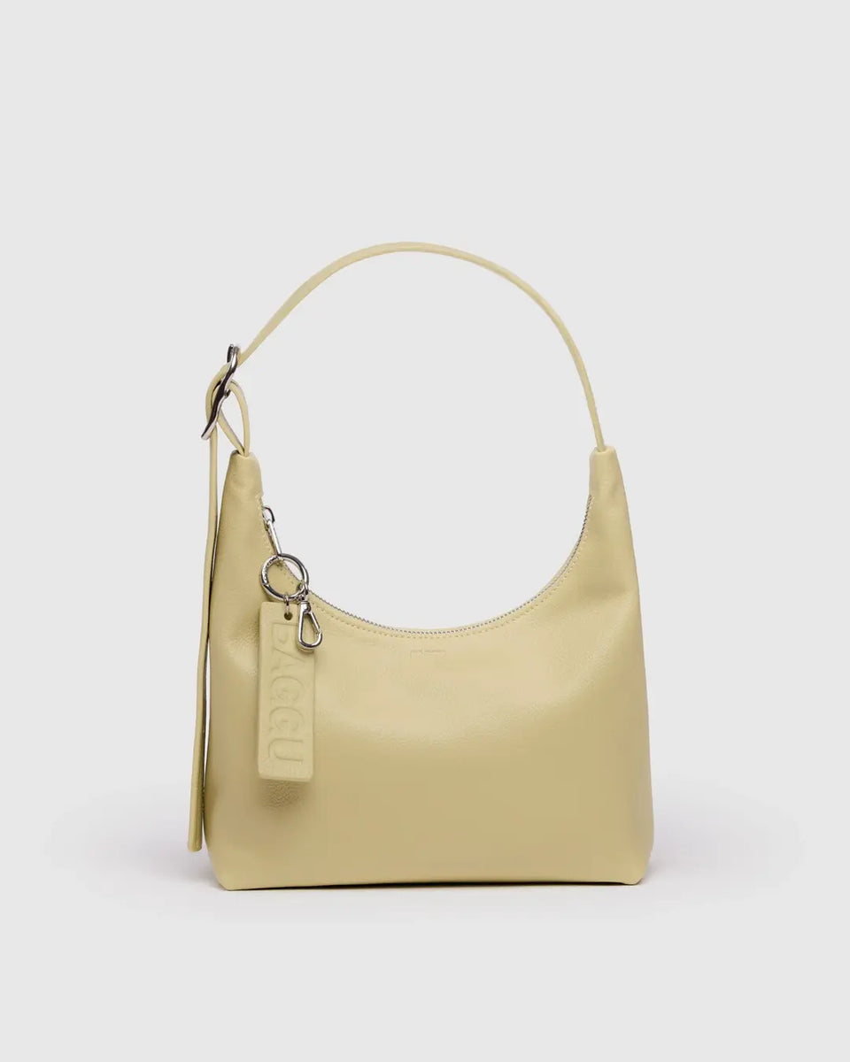 ＊韓国＊[MUCENT］TOPEU SIGNATURE PATCH LEATHER SHOULDER BAG Mini Recycled Leather Shoulder Bag - Straw – Muz & Rose