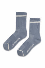Load image into Gallery viewer, Boyfriend Socks: Blue Grey
