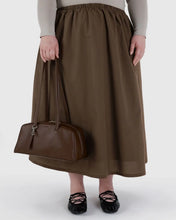 Load image into Gallery viewer, Recycled Leather Bowler Bag - Brown