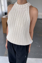 Load image into Gallery viewer, Claire Cotton Sweater Tank: Naturel