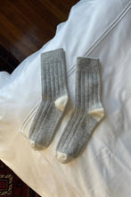 Load image into Gallery viewer, Classic Cashmere Socks: Grey Melange