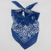 Load image into Gallery viewer, Cotton Field Bandana | Azure Blue
