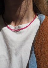 Load image into Gallery viewer, Fuchsia Gemstone Necklace