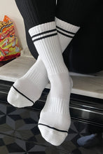 Load image into Gallery viewer, Boyfriend Socks: Classic White