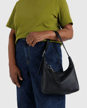 Load image into Gallery viewer, Mini Recycled Leather Shoulder Bag - Black
