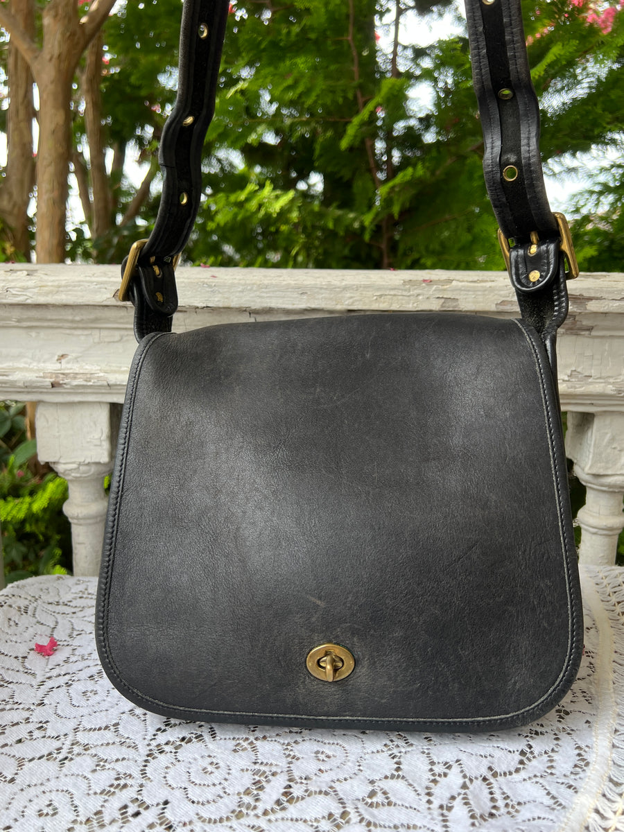 Vintage Coach Black Leather Stewardess Bag – Muz & Rose