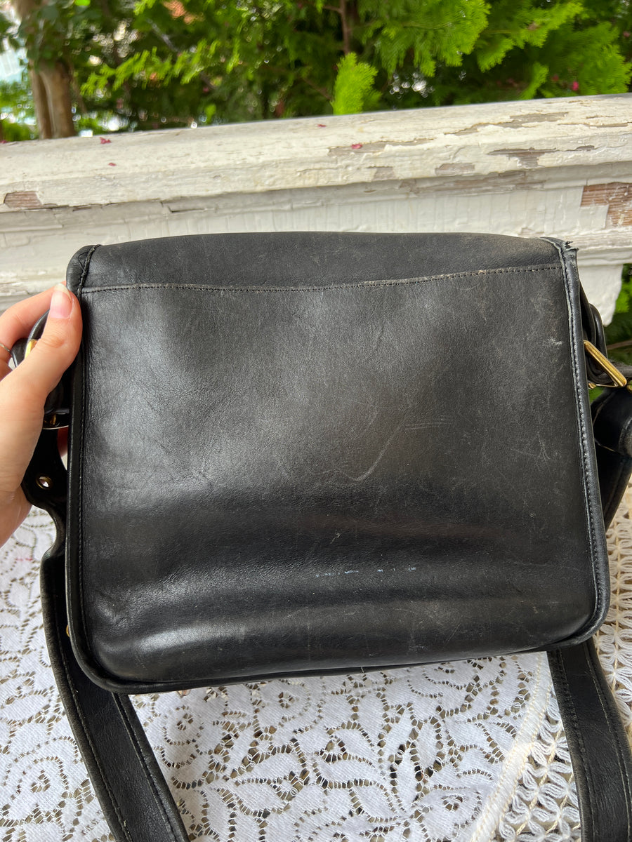 Coach Wallet Purse Black Leather 