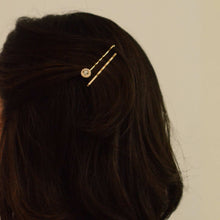 Load image into Gallery viewer, Rhinestone & Metal Hair Bobby Pins | Set of 4