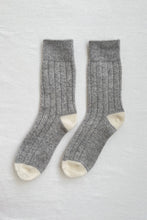 Load image into Gallery viewer, Classic Cashmere Socks: Grey Melange