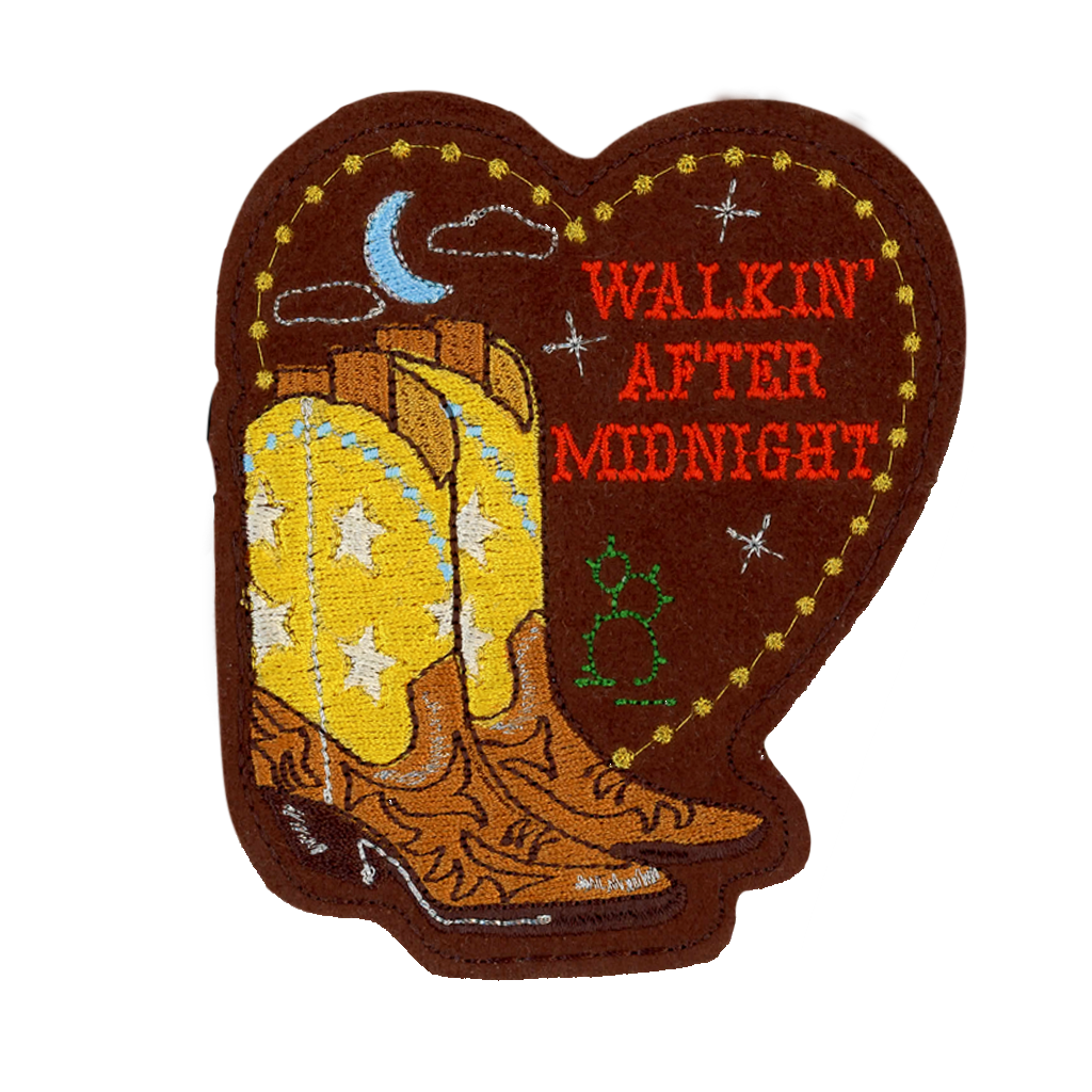 Walkin' After Midnight  Iron-On Patch