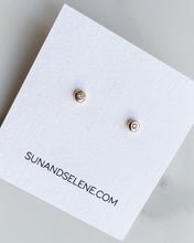 Load image into Gallery viewer, Gaia Diamond Stud Earrings - Recycled 14K Gold