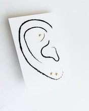 Load image into Gallery viewer, Gaia Stud Earrings - Recycled 14k Solid Gold