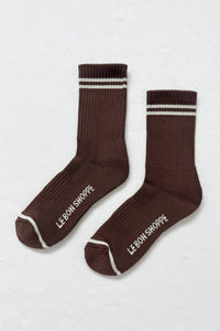 Boyfriend Socks: Wood