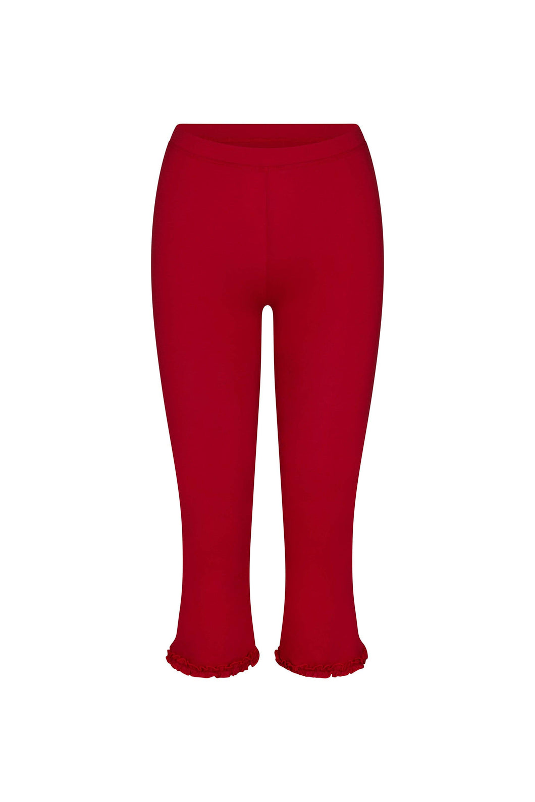 Ruffle Capri - Cherry