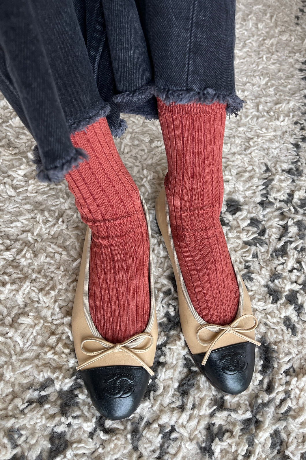 Her Socks: Terracotta