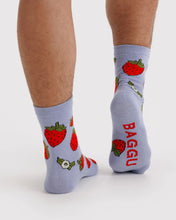 Load image into Gallery viewer, Crew Sock - Strawberry Blossom