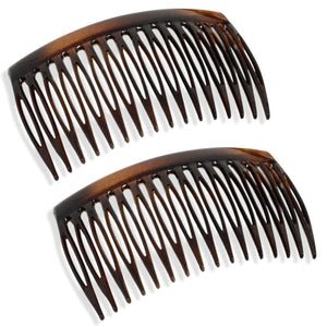 French Side Hair Combs (2 Pcs): Matte Shell