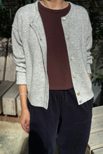 Load image into Gallery viewer, Bailey Cashmere Cardigan: Icy Grey
