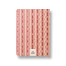 Load image into Gallery viewer, Pink Waves Stepped Softcover Lined Notebook