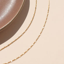 Load image into Gallery viewer, Sunburst Chain: 14K Gold Gill / 18"