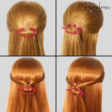 Load image into Gallery viewer, French Oval Hair Barrette: Black