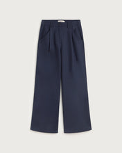 Load image into Gallery viewer, Navy Hemp Wide Leg Molly Pants