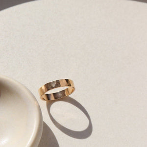 Cigar Band Ring: 14k Gold Fill