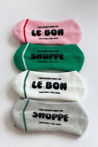 Hugger Socks: Kelly/Black
