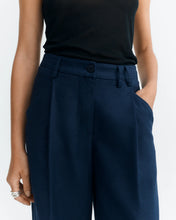 Load image into Gallery viewer, Navy Hemp Wide Leg Molly Pants