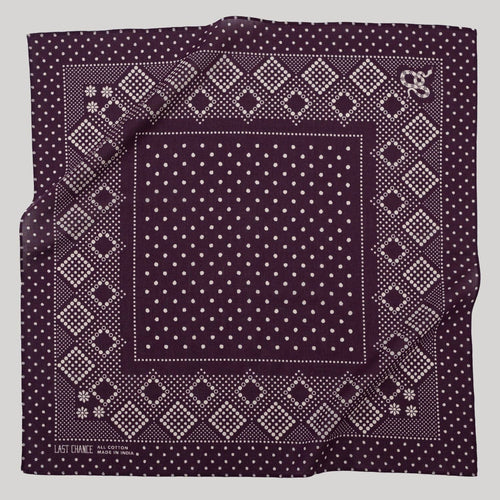 Cotton Daisy Bandana | Plum