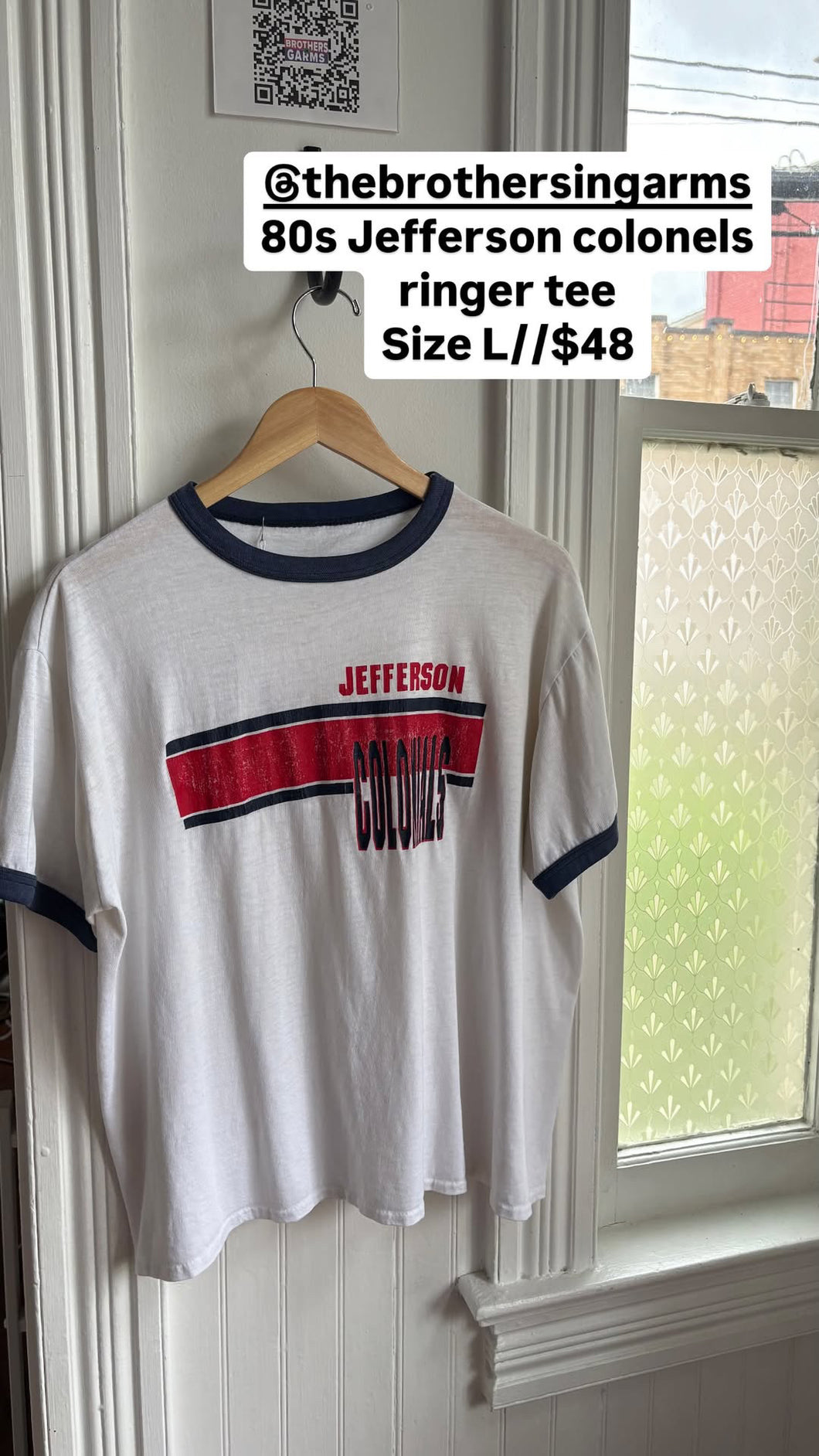 BNG 80s Jefferson Colonels Ringer Tee [L]