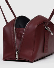 Load image into Gallery viewer, Recycled Leather Bowler Bag - Mahogany