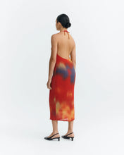 Load image into Gallery viewer, Pleated Miriam Midi Dress - Red Flowers