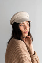 Load image into Gallery viewer, Linen Newsboy Cap