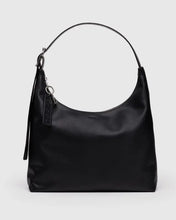 Load image into Gallery viewer, Recycled Leather Shoulder Bag - Black