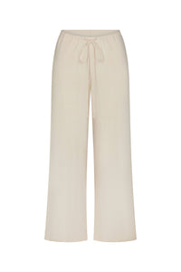 Drawstring Pointelle Pant: Gossamer