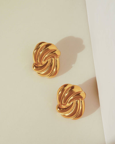 Rumina Earrings: Gold