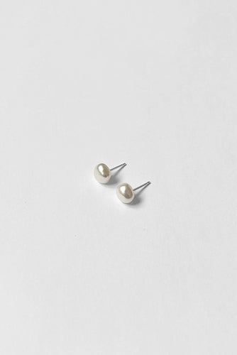 Keshi Pearl Studs: 7mm