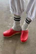 Load image into Gallery viewer, Cottage Varsity Socks: Ht. Grey Varsity
