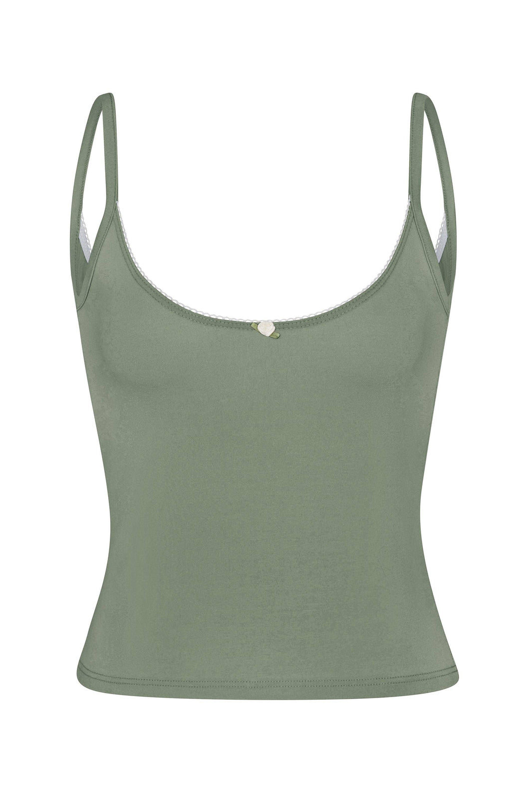 Scoop Back Cami - Sage