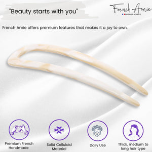 French Hair Pin: Pearl Ivory