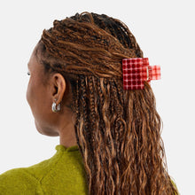 Load image into Gallery viewer, Midi Box Claw in Red Plaid