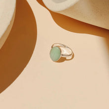 Load image into Gallery viewer, Horizon Turquoise Ring: Sterling Silver